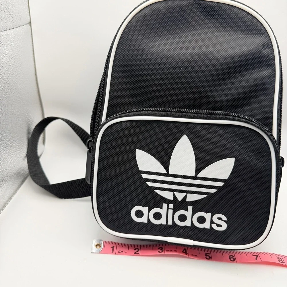 Adidas Classic Black and White Mini Backpack - Picture 9 of 12